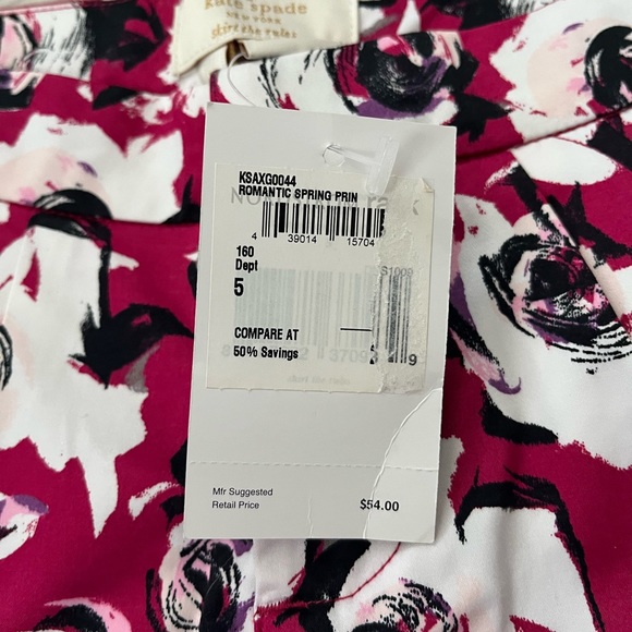 {Kate Spade} Floral Shorts in Raspberry - Girl's 5 - NWT - Picture 10 of 10